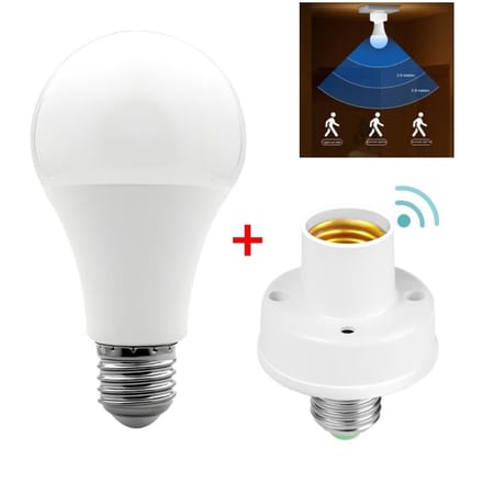 E27 Lamp met PIR Bewegingssensor Lamphouder E27 Sokkel Converter Ampoule LED E27 Lampvoet Intelligente Schakelaar Lamp Lampvoet