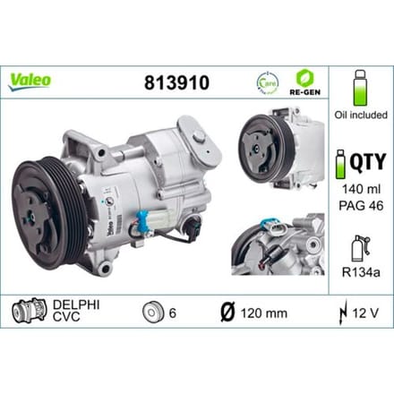 Airco-compressor VALEO RE-GEN - AT VALEO 813910