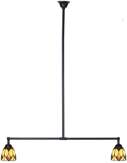 Tiffany T-lamp 2 lichts Parabola Small - Art Deco Trade