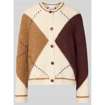 Regular fit gebreid jack met wol