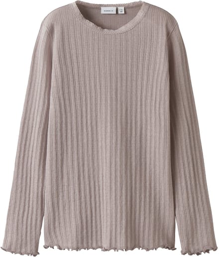 NAME IT - NKFWOSSA WO/SI RIB LS TOP - Meisjes - Blouses