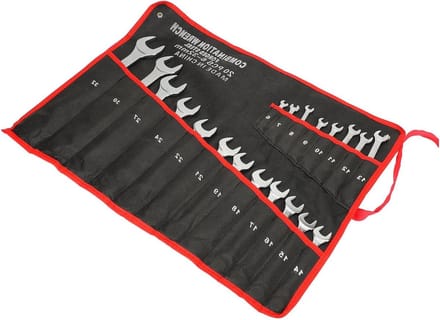 Moersleutelset - Steeksleutel set - Professioneel Onderhoud - Grote Opening - 6 tot 32mm - Zilver