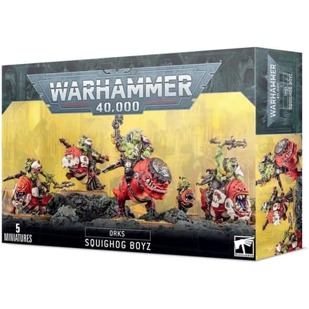 Beeldje Games Workshop Warhammer 40k - Orks Boyz sur Squigliers