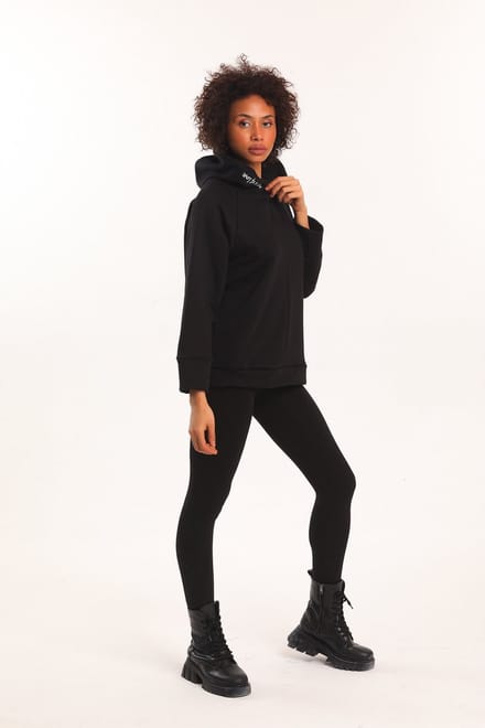 LILIAN / HOODIE & LEGGING / Zwart / maat M