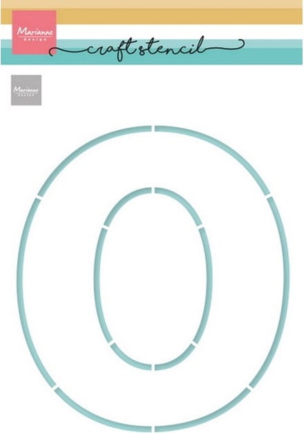 Craft Stencil, Letter O (Oma en Opa dag)