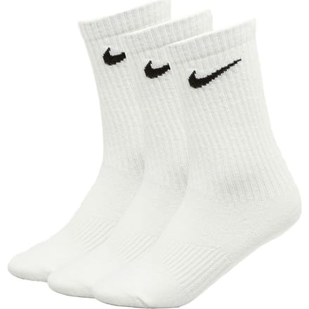 Chaussettes basses unisexes Nike Everyday amorties et légères Blanc 28-30 white