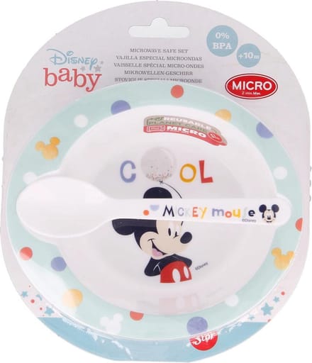 Ontbijtset Mickey Mouse (Kom en Lepel)