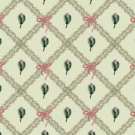 Behang Bowie Bow Tie groen