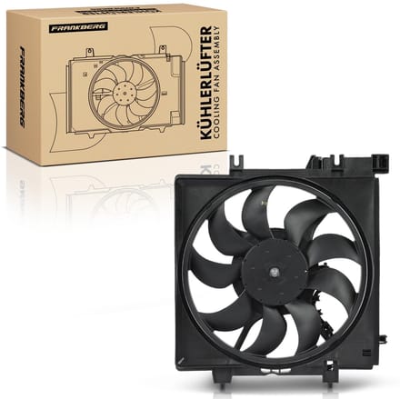 Frankberg 1x Motorradiator enkele ventilator
