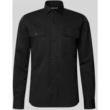 regular fit overshirt van mix van katoen en lyocell model 'H-ROB-SP-2P-263'