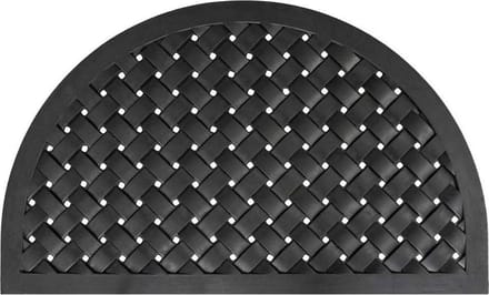 IVOL Rubber deurmat Weave halfrond - 56 x 91 cm