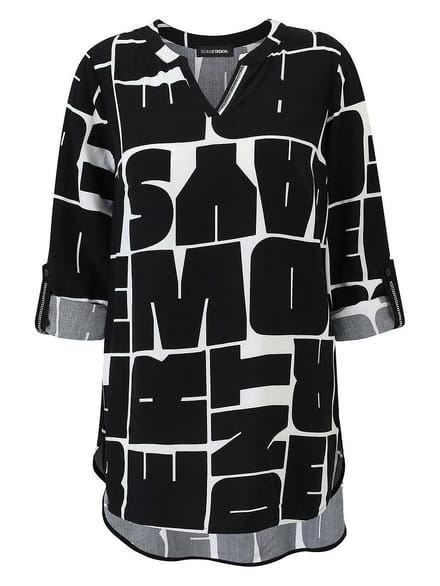 Lange blouse Van Doris Streich wit