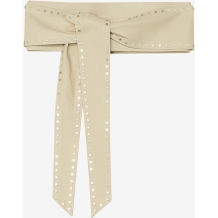 IRO Paris Neraday Obi Belt Beige Studs Taglia: 85 | Cinture Outlet | Donna | Marrone