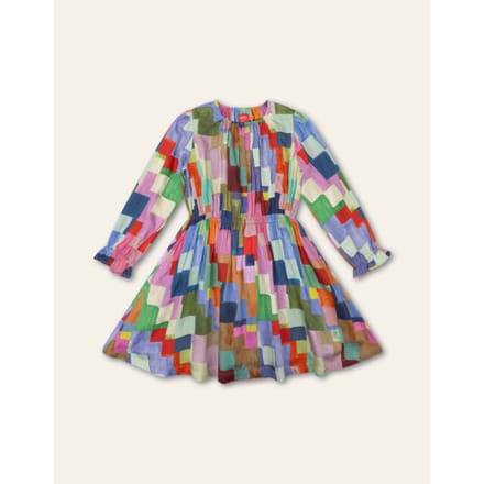 Oilily Danne Jurk- maat110/5yr Wedgewood