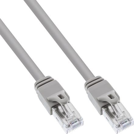 InLine® Patchkabel,S/FTP (PiMf),Cat.6 gecertificeerd,250MHz,PVC,koper,grijs,0,3m