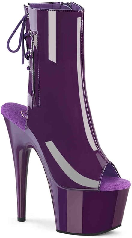 Pleaser - ADORE-1018 Plateau Laarzen - US 7 - 37 Shoes - Paars