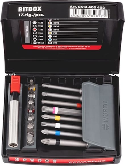 Wurth - Bitbox, maat 4 17-delig - Bitbox, maat 4 17-delig -