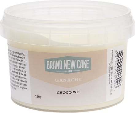 BrandNewCake® Chocolade Wit Ganache 260gr - Kant en Klaar Ganache - Ready To Use