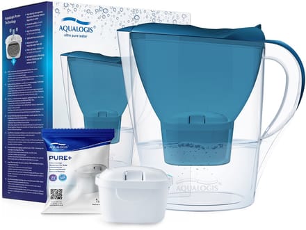 Aqualogis Harmony Serie - Waterfilterkan - 2,6L - Donkerblauw - Vaatwasserbestendig