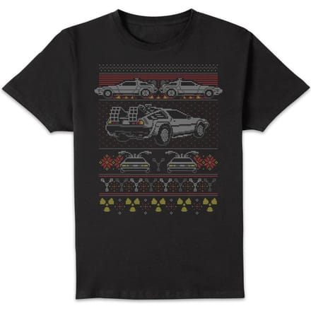 Back To The Future Back In Time For Christmas Kerst T-Shirt - Zwart - S