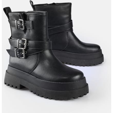 Buffalo Laars - PLUTO FARMER BIKER - EU38 tot EU40 - voor Vrouwen - zwart