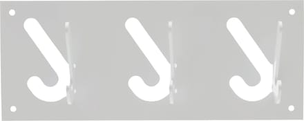Gispen 1x3 - Kapstok - Zilver - 30 cm breed