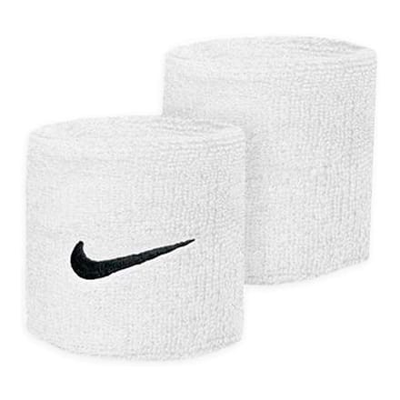 Nike Unisex Volwassenen Swoosh Polsband (Set van 2) (Wit)