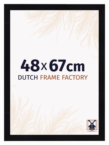 Fotolijst 48x67 cm - MDF - Zwart Hoogglans - Praag