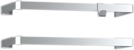 DRL Icon 2 aluminium handdoekbeugels en 1 haak, aluminium