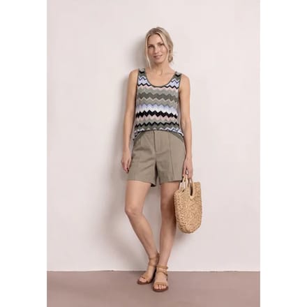High Waist Bermuda in casual pasvorm