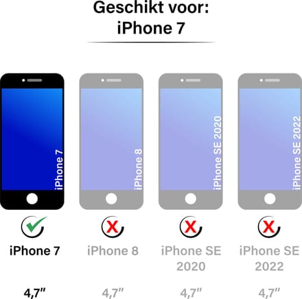 Hoesje geschikt voor iPhone 7 - Backcover - Flexibel - Koord - TPU - Transparant
