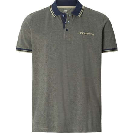 Jan Vanderstorm herren Poloshirt - 68/70 - olijf - Plus Size