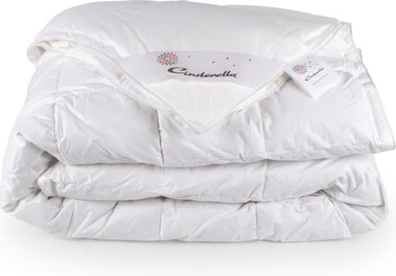 Cinderella Soul Dekbed 4-seizoenen - 2 Persoons - Luxe Eendendons Vulling - Percale Tijk - 260x220 cm