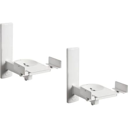 B-Tech BT77 Wandbeugel voor luidspreker Kantelbaar, Zwenkbaar Afstand tot de muur (max.): 27.3 cm Wit 1 paar
