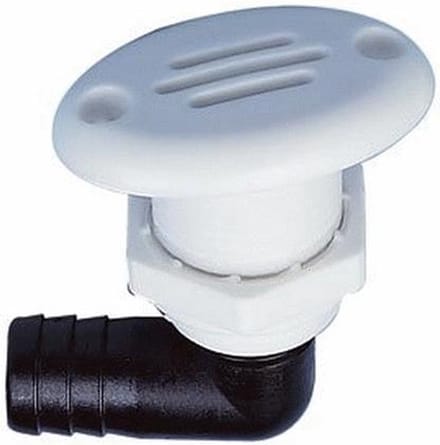 Nuova Rade - Ovale Tankontluchter - 90° - PVC