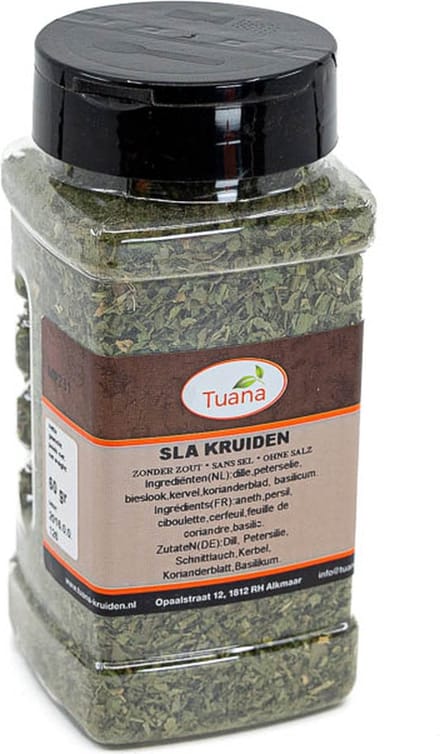 Tuana Kruiden - Sla Kruiden - Strooibus 100 Gram - Tuanashop - MP-S-0014