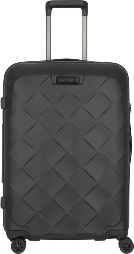Stratic Leather & More Trolley Matt Black Zwart 66cm
