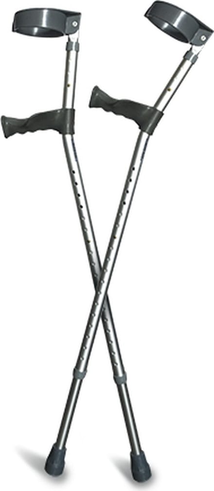 Elleboogkrukken Zilver