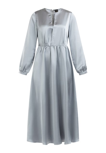 Dreimaster midi-jurk Dames Grijs-blauw