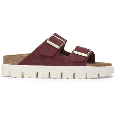 Dames muiltjes Birkenstock Arizona Platform Suede Leather