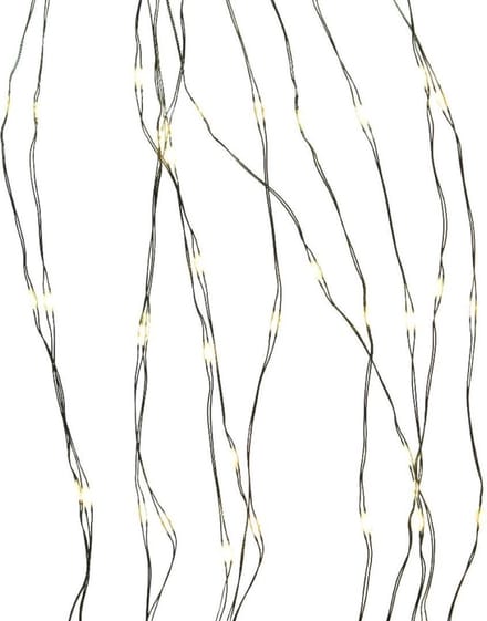 LED-lichtkrans Lumineo Zilverkleurig 5 m Warm wit