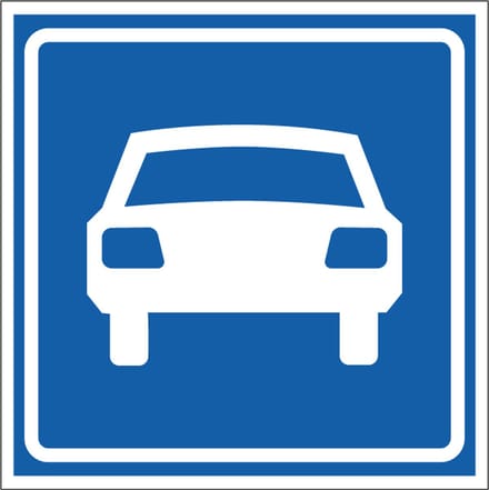 Autoweg sticker, G3 400 x 400 mm