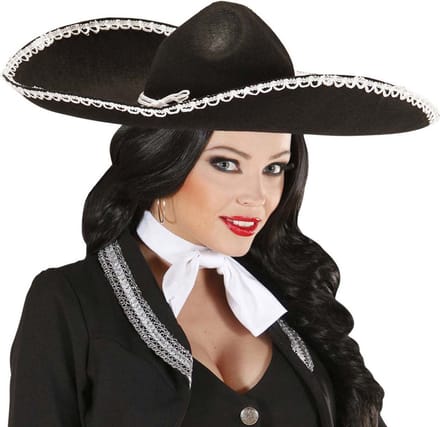 Sombrero zwart Carlo