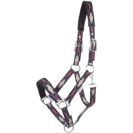 Kavalkade Classic Raute Halster Neopreen Pony Blauw