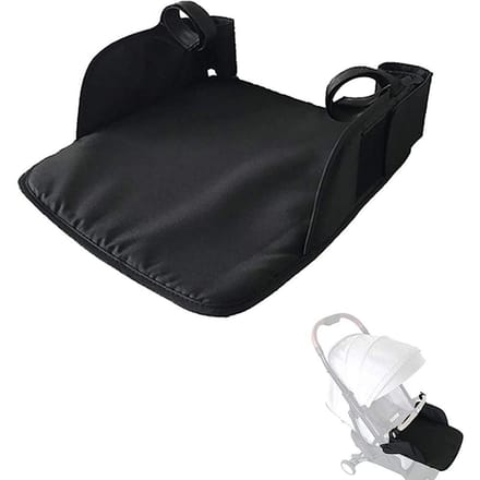 1 pièce Housse réglable et amovible pour repose-pieds de poussette bébé 30*35CM noir