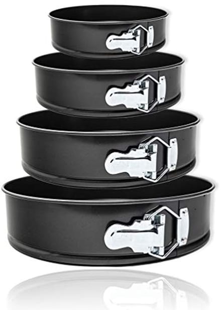 Set van 4 Bakvormen Springvormen Ø 18-28 cm voor Taarten
