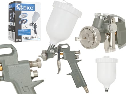 GEKO HVLP verfspuit - aluminium tank - 500 ml - 1,5 mm nozzle