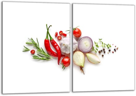 TMK ArtDeko - Snijplank Set - Glas - 40x52 cm - Veelzijdig Gebruik