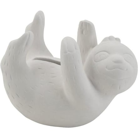 CC Teracotta Spaarpot Luiaard 11x6x5 cm 6 stuks