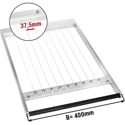 GGM Gastro Rahmen für doppel Pralinenschneider - Drahtabstand: 37,5mm Zilver